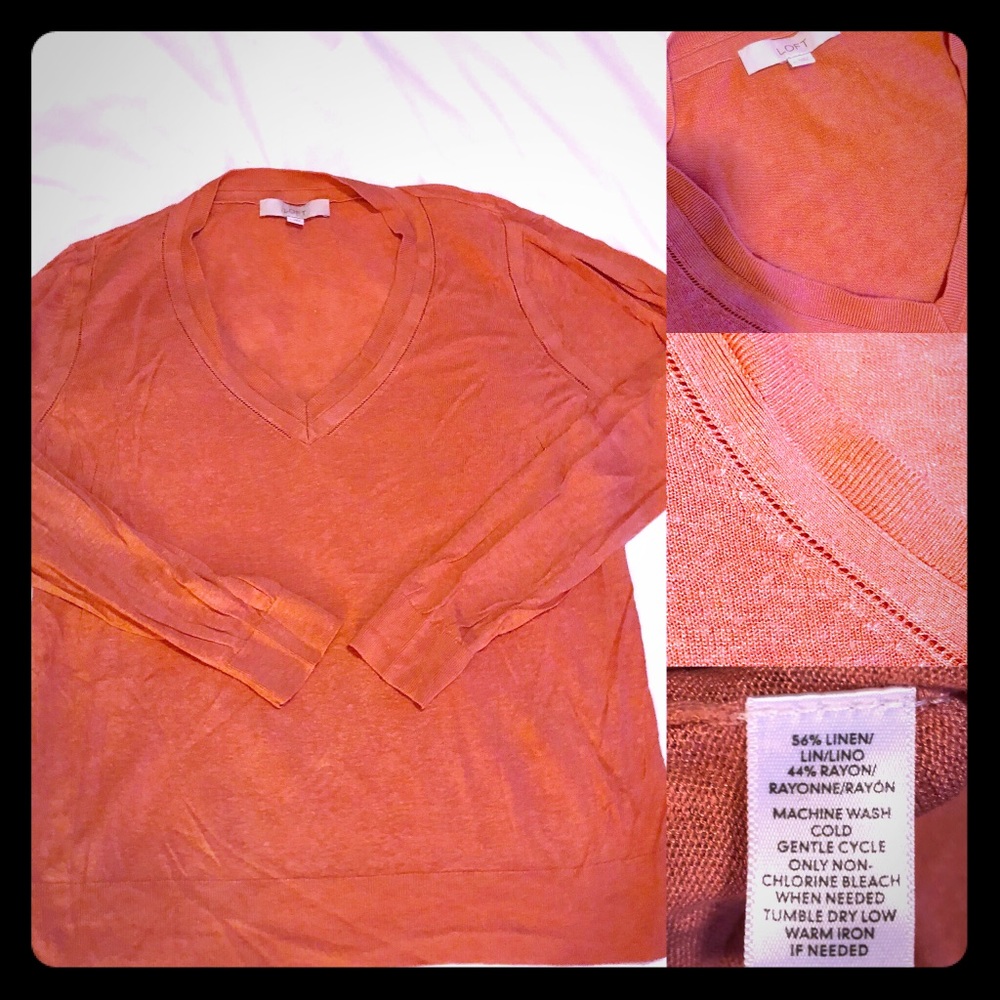 Rose/Blush summer weight sweater from Loft